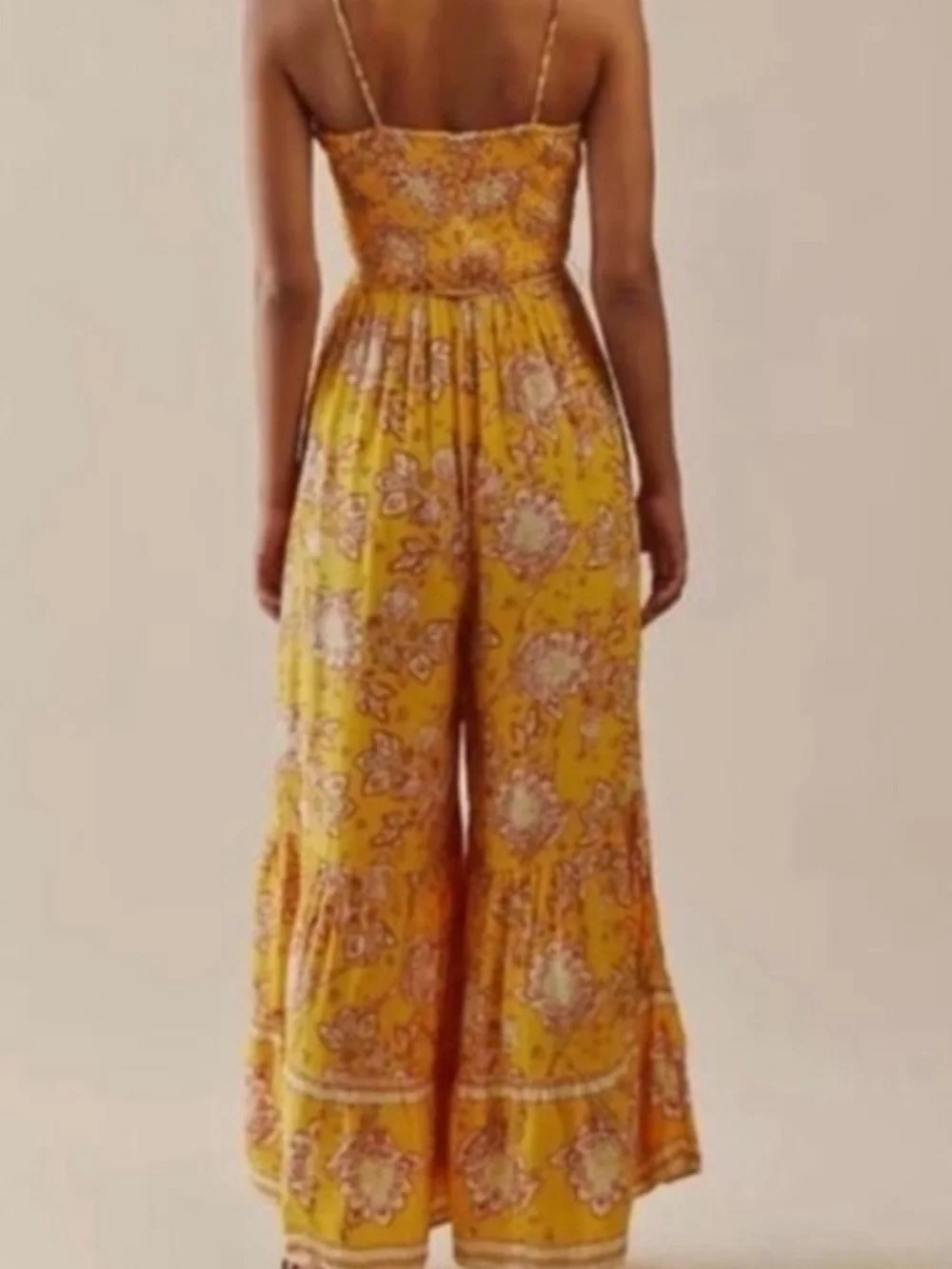Free People XS Little of your Live Wide-Leg Jumpsuit